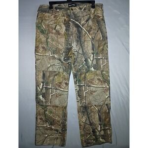 Realtree Jeans Mens 38x32 Denim AP hd  Camouflage Hunting Double Knee Hiking